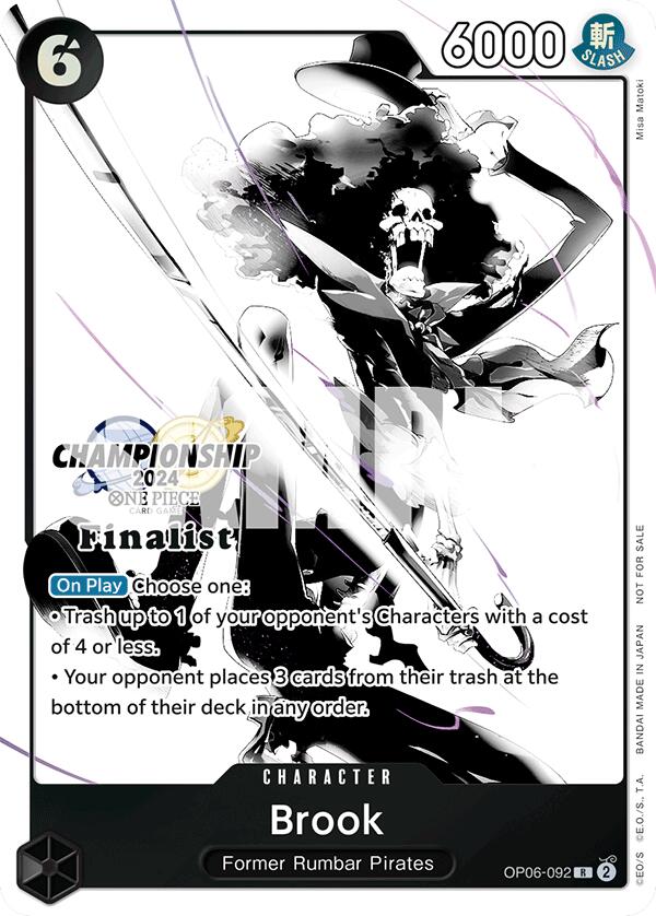 Brook (Championship 2024 Card Set Vol. 2) [Finalist] [One Piece Promotion Cards] | Rock City Comics