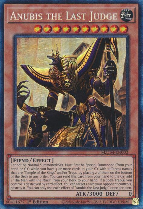 Anubis the Last Judge (Collector's Rare) [MZTM-EN003] Collector's Rare | Rock City Comics