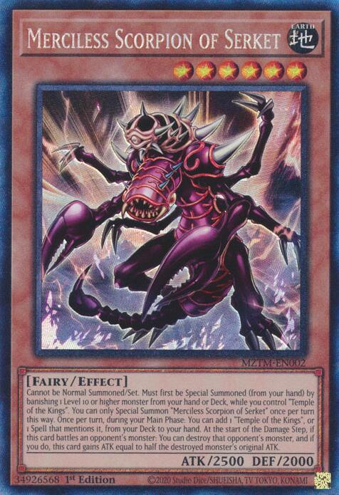 Merciless Scorpion of Serket (Collector's Rare) [MZTM-EN002] Ultra Rare | Rock City Comics