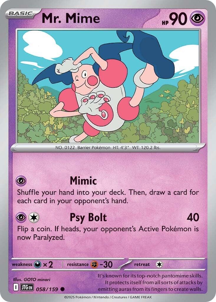 Mr. Mime (058/159) [Scarlet & Violet: Journey Together] | Rock City Comics
