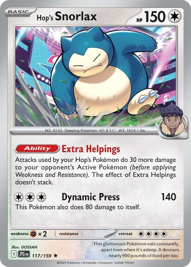Hop's Snorlax (117/159) [Scarlet & Violet: Journey Together] | Rock City Comics