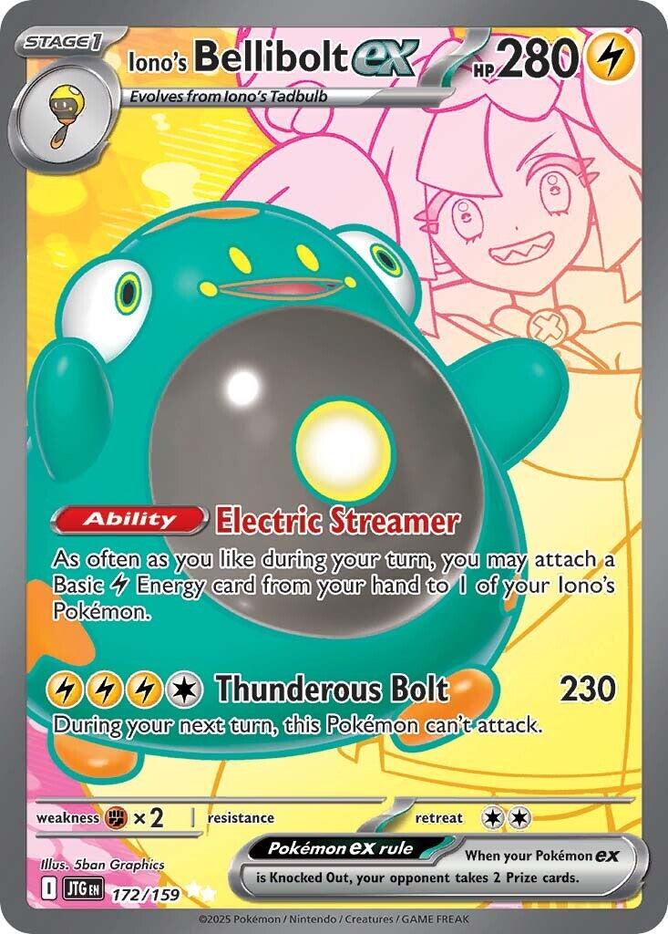 Iono's Bellibolt ex (172/159) [Scarlet & Violet: Journey Together] | Rock City Comics