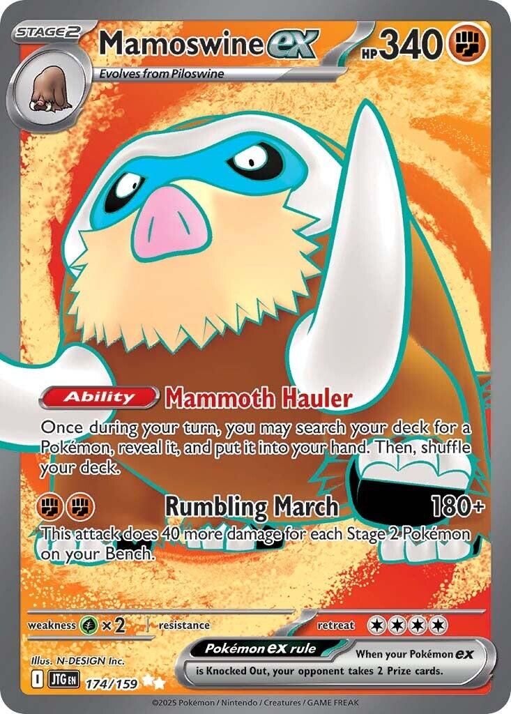 Mamoswine ex (174/159) [Scarlet & Violet: Journey Together] | Rock City Comics
