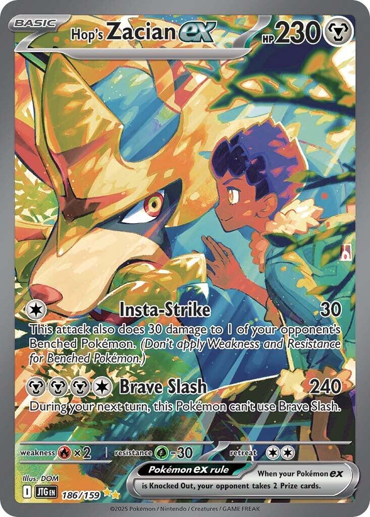Hop's Zacian ex (186/159) [Scarlet & Violet: Journey Together] | Rock City Comics