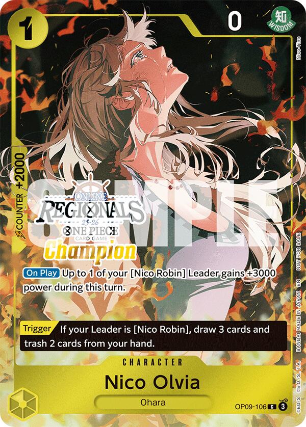 Nico Olvia (Offline Regional Champion Card Set 2025 Vol.1) [One Piece Promotion Cards] | Rock City Comics