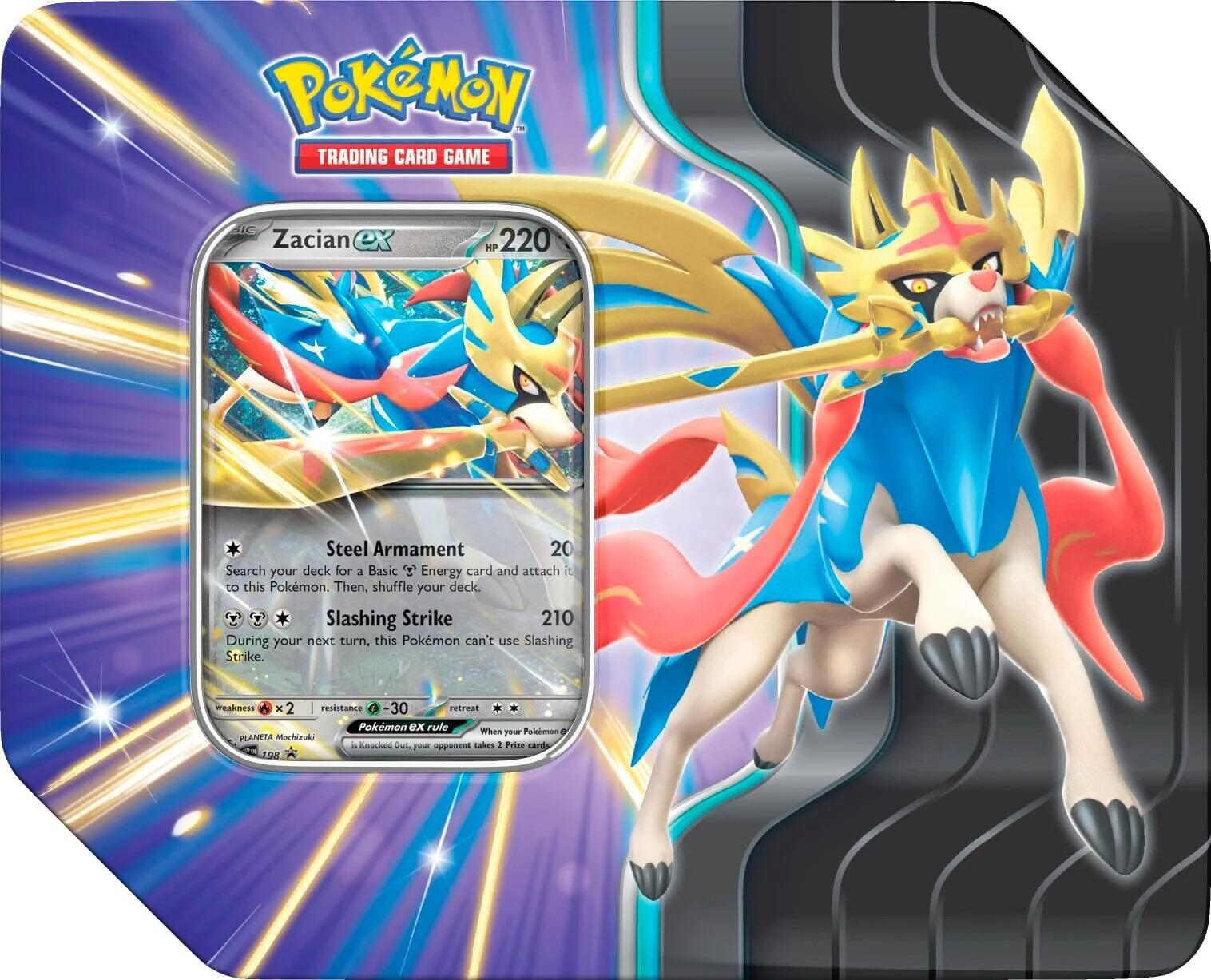 Slashing Legends Tin (Zacian ex) | Rock City Comics
