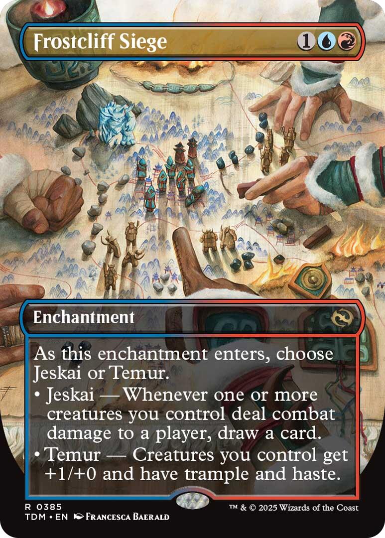 Frostcliff Siege (Borderless) [Tarkir: Dragonstorm] | Rock City Comics