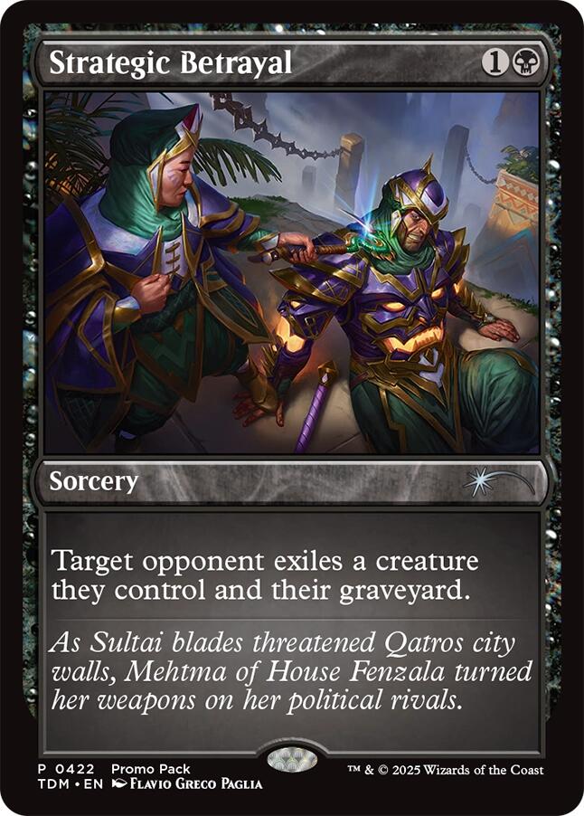 Strategic Betrayal [Tarkir: Dragonstorm Promos] | Rock City Comics