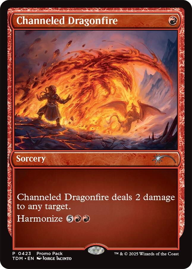 Channeled Dragonfire [Tarkir: Dragonstorm Promos] | Rock City Comics