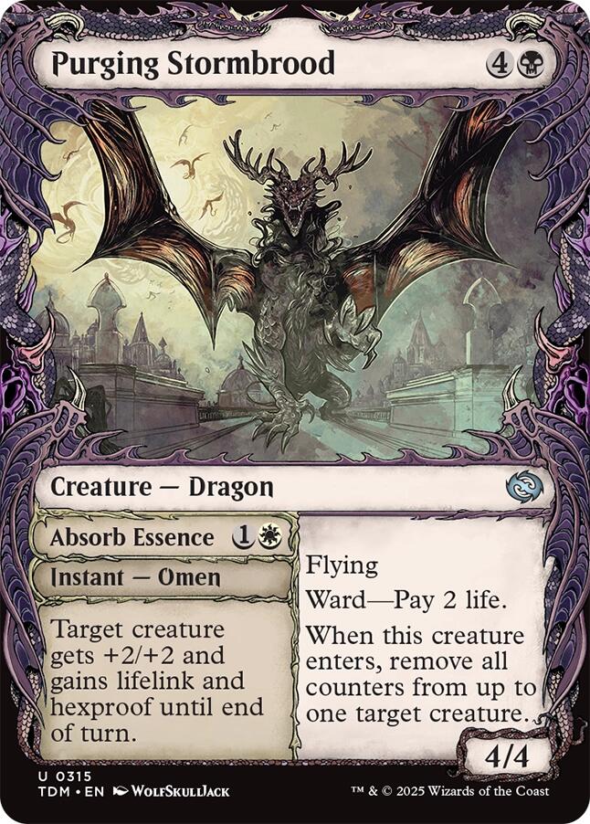 Purging Stormbrood (Showcase) [Tarkir: Dragonstorm] | Rock City Comics
