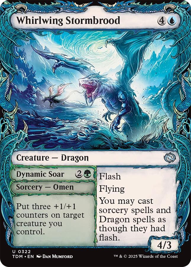 Whirlwing Stormbrood (Showcase) [Tarkir: Dragonstorm] | Rock City Comics