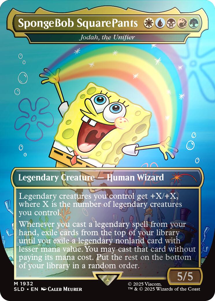 SpongeBob SquarePants - Jodah, the Unifier (Rainbow Foil) [Secret Lair Drop Series] | Rock City Comics