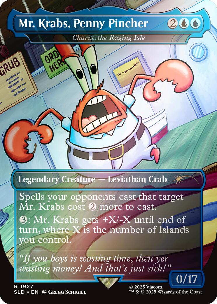 Mr. Krabs, Penny Pincher - Charix, the Raging Isle (Rainbow Foil) [Secret Lair Drop Series] | Rock City Comics