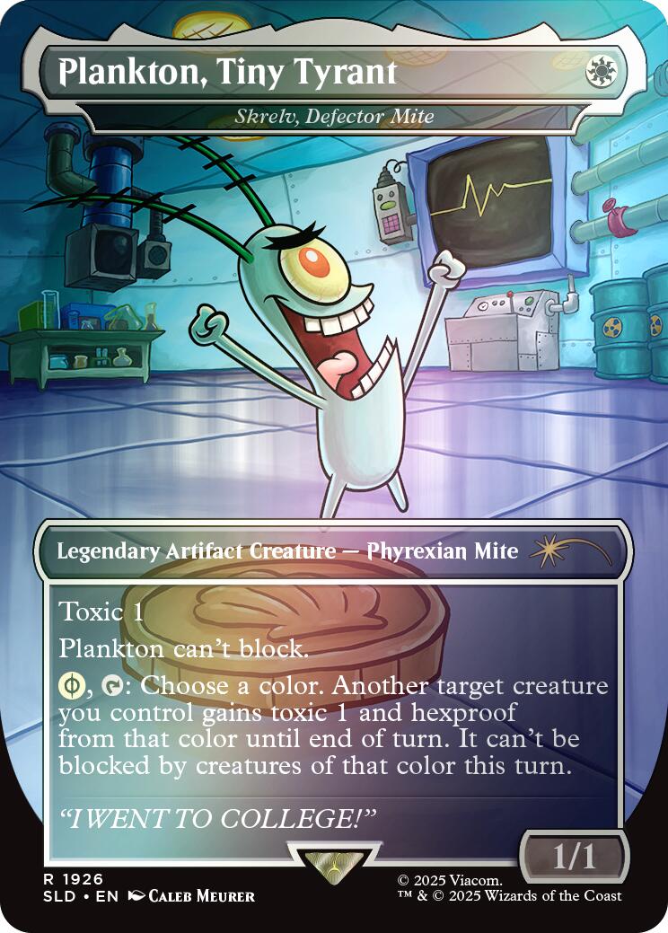 Plankton, Tiny Tyrant - Shrelv, Defector Mite (Rainbow Foil) [Secret Lair Drop Series] | Rock City Comics