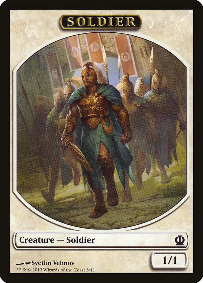 Soldier Token (3/11) [Theros Tokens] | Rock City Comics