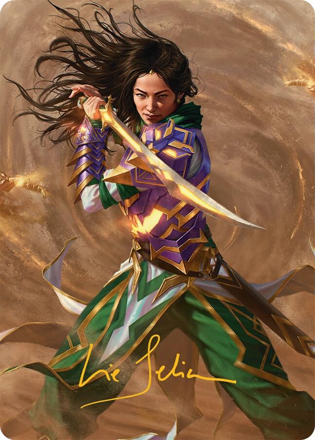 Descendant of Storms Art Card (2/54) (Gold-Stamped Signature) [Tarkir: Dragonstorm Art Series] | Rock City Comics
