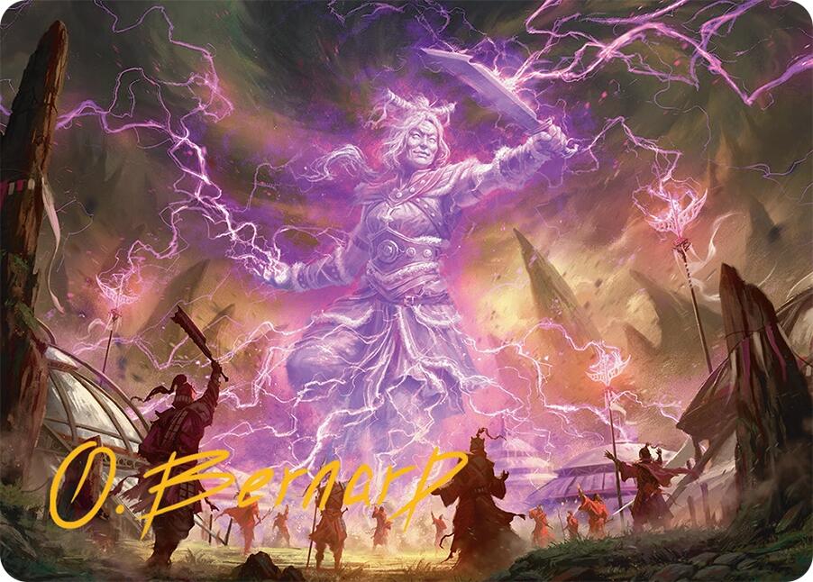 Smile at Death Art Card (4/54) (Gold-Stamped Signature) [Tarkir: Dragonstorm Art Series] | Rock City Comics