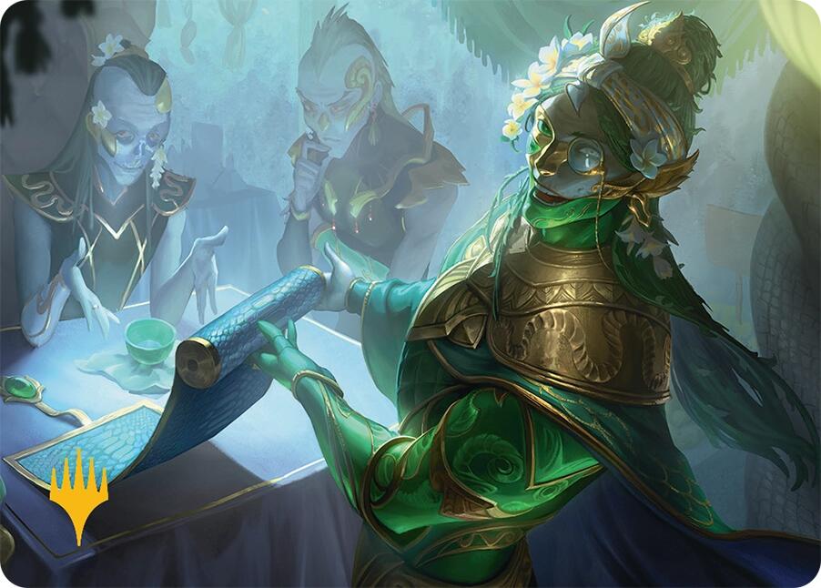 Sibsig Appraiser Art Card (8/54) (Gold-Stamped Signature) [Tarkir: Dragonstorm Art Series] | Rock City Comics