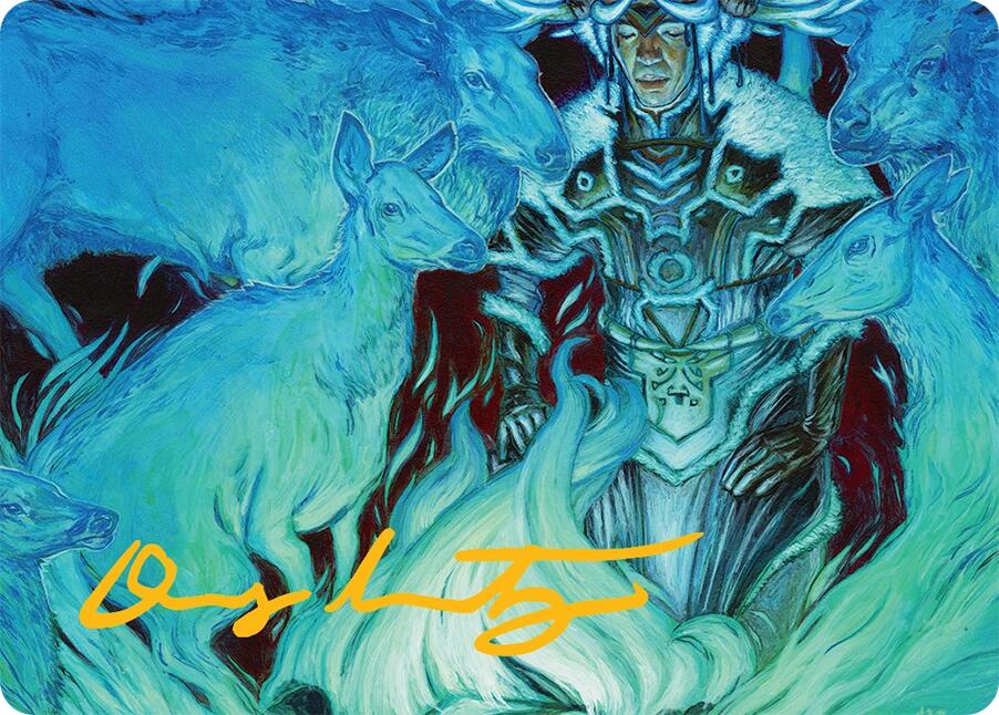 Unending Whisper Art Card (9/54) (Gold-Stamped Signature) [Tarkir: Dragonstorm Art Series] | Rock City Comics