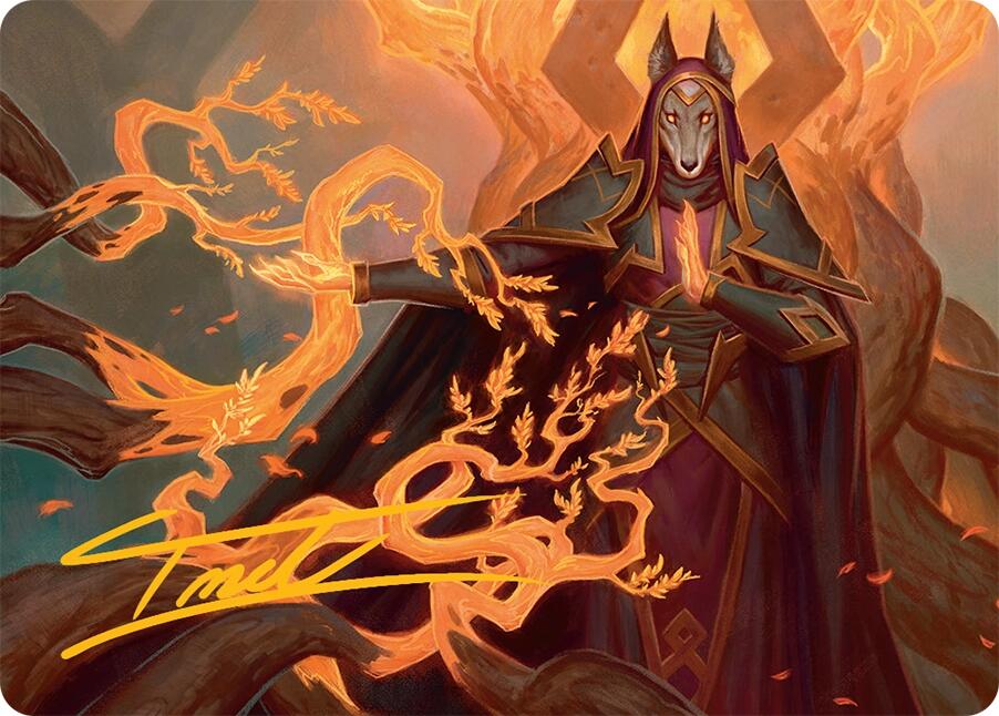 Abzan Devotee Art Card (10/54) (Gold-Stamped Signature) [Tarkir: Dragonstorm Art Series] | Rock City Comics
