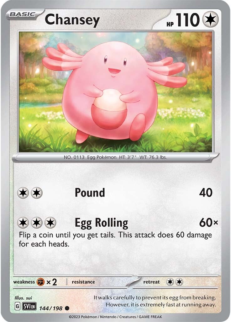 Chansey (144/198) [Scarlet & Violet: Base Set] | Rock City Comics