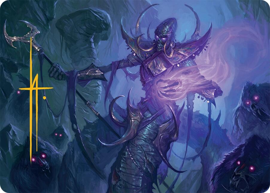 Sidisi, Regent of the Mire Art Card (14/54) (Gold-Stamped Signature) [Tarkir: Dragonstorm Art Series] | Rock City Comics