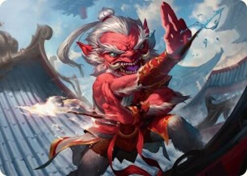 Devoted Duelist Art Card (15/54) [Tarkir: Dragonstorm Art Series] | Rock City Comics