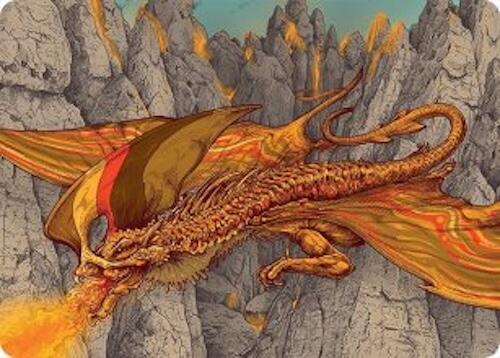 Magmatic Hellkite Art Card (34/54) [Tarkir: Dragonstorm Art Series] | Rock City Comics