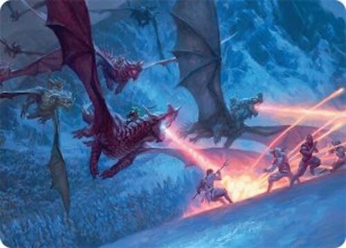 Dragonback Assault Art Card (22/54) [Tarkir: Dragonstorm Art Series] | Rock City Comics