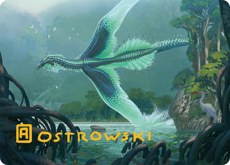 Teval, Arbiter of Virtue Art Card (26/54) (Gold-Stamped Signature) [Tarkir: Dragonstorm Art Series] | Rock City Comics