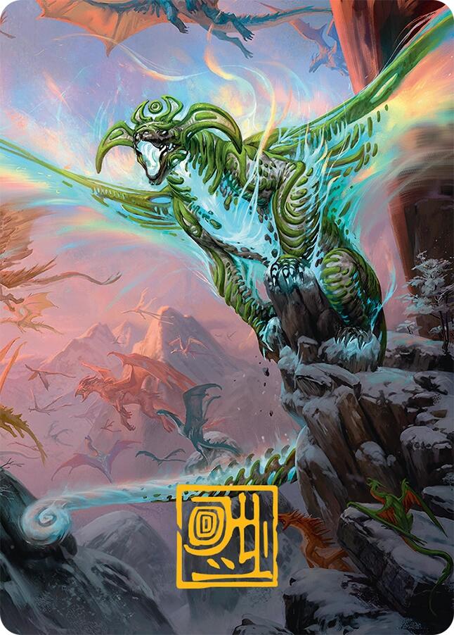 Ureni of the Unwritten Art Card (51/54) (Gold-Stamped Signature) [Tarkir: Dragonstorm Art Series] | Rock City Comics
