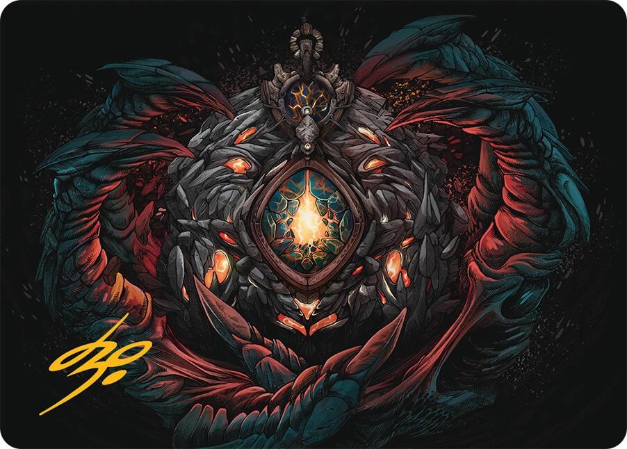 Mox Jasper Art Card (41/54) (Gold-Stamped Signature) [Tarkir: Dragonstorm Art Series] | Rock City Comics