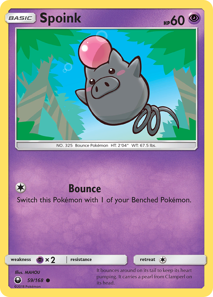 Spoink (59/168) [Sun & Moon: Celestial Storm] | Rock City Comics