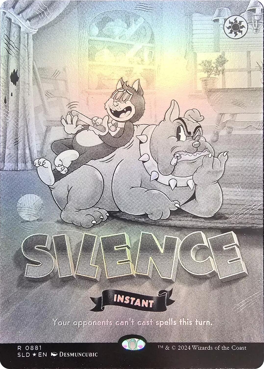 Silence (0881) (Black & White Foil) [Secret Lair Drop Series] | Rock City Comics