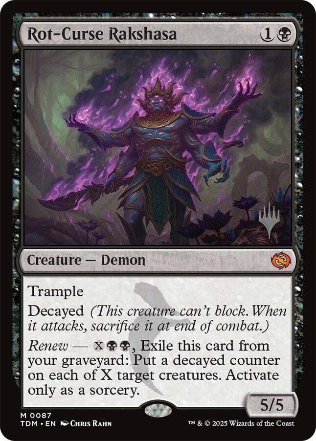 Rot-Curse Rakshasa [Tarkir: Dragonstorm Promos] | Rock City Comics