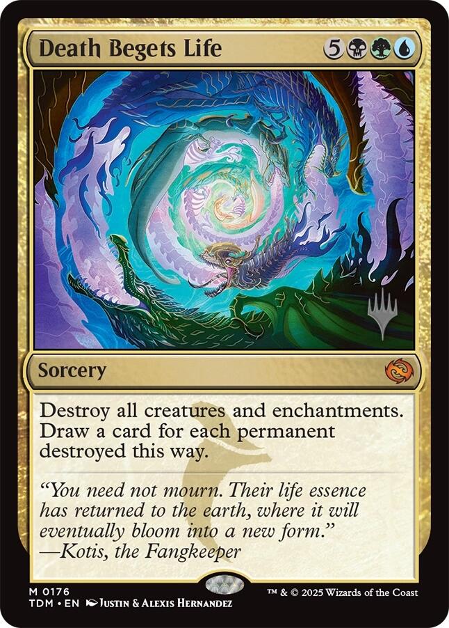 Death Begets Life [Tarkir: Dragonstorm Promos] | Rock City Comics