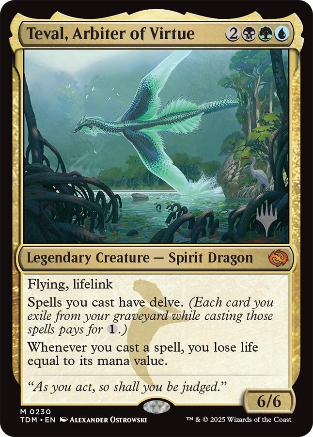 Teval, Arbiter of Virtue [Tarkir: Dragonstorm Promos] | Rock City Comics