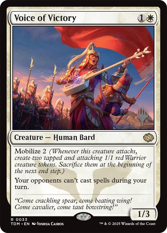 Voice of Victory [Tarkir: Dragonstorm Promos] | Rock City Comics