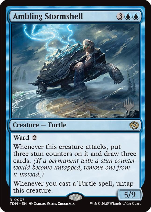 Ambling Stormshell [Tarkir: Dragonstorm Promos] | Rock City Comics