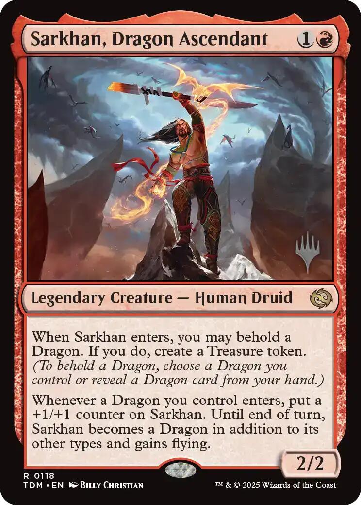 Sarkhan, Dragon Ascendant [Tarkir: Dragonstorm Promos] | Rock City Comics