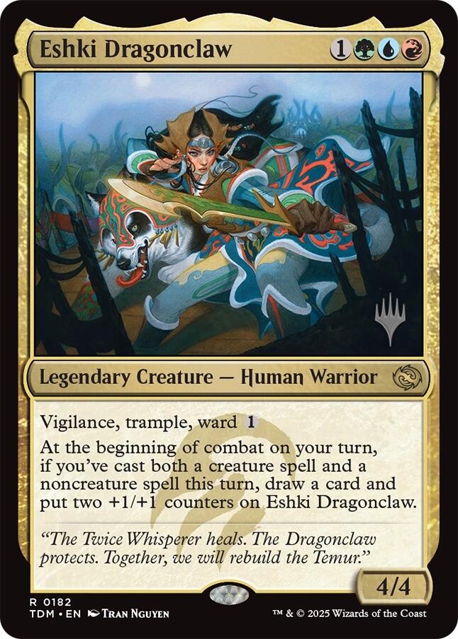 Eshki Dragonclaw [Tarkir: Dragonstorm Promos] | Rock City Comics