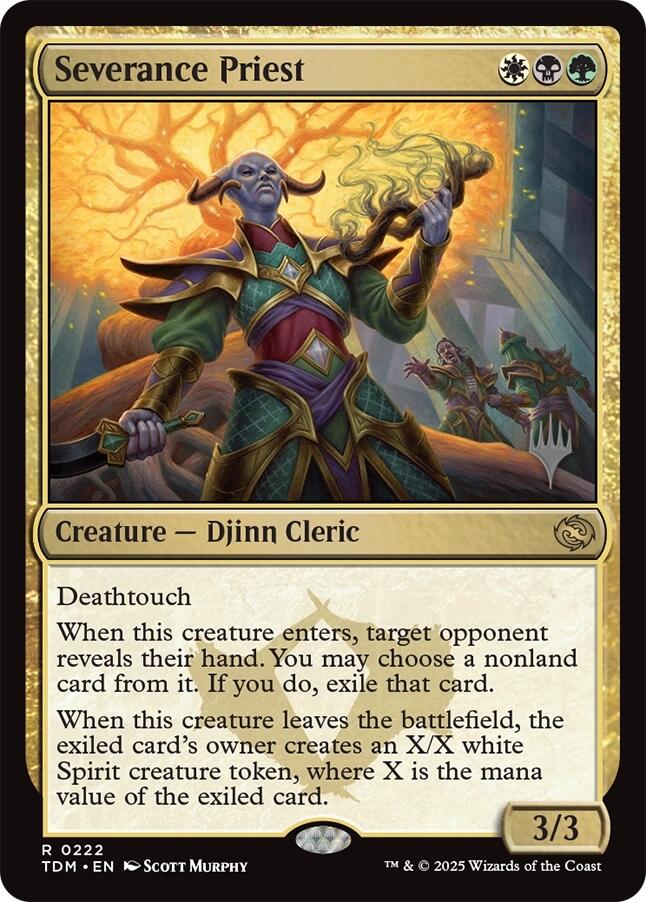 Severance Priest [Tarkir: Dragonstorm Promos] | Rock City Comics