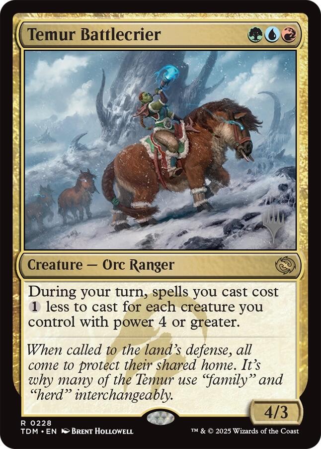 Temur Battlecrier [Tarkir: Dragonstorm Promos] | Rock City Comics