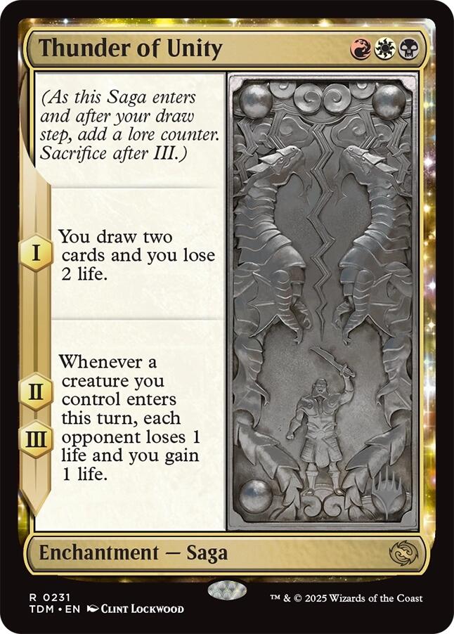 Thunder of Unity [Tarkir: Dragonstorm Promos] | Rock City Comics