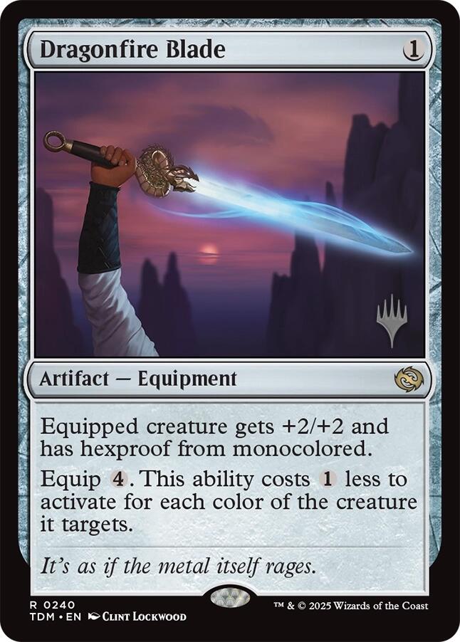 Dragonfire Blade [Tarkir: Dragonstorm Promos] | Rock City Comics