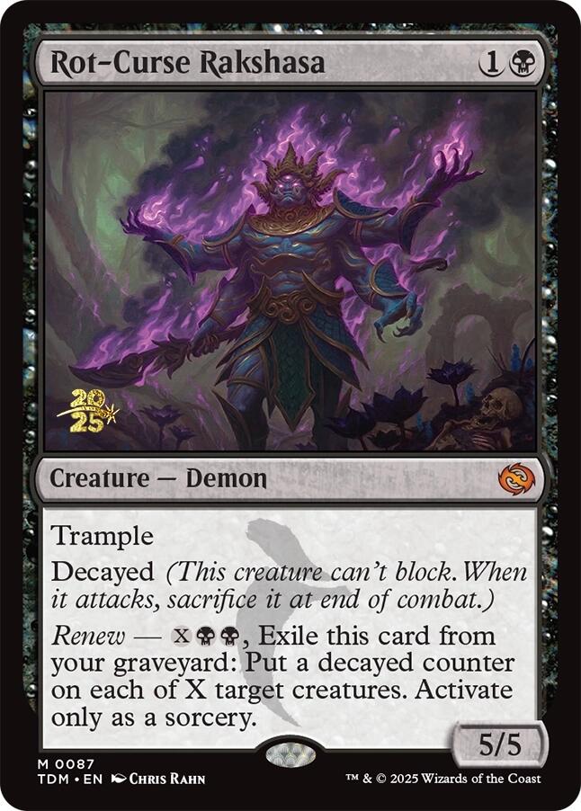 Rot-Curse Rakshasa [Tarkir: Dragonstorm Prerelease Promos] | Rock City Comics