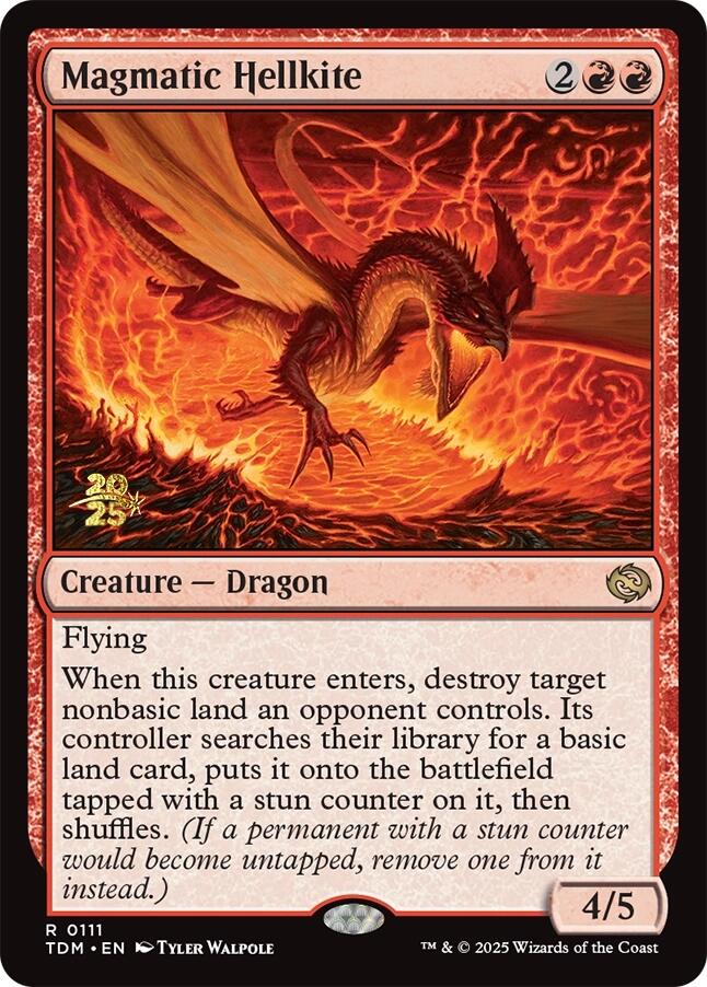 Magmatic Hellkite [Tarkir: Dragonstorm Prerelease Promos] | Rock City Comics
