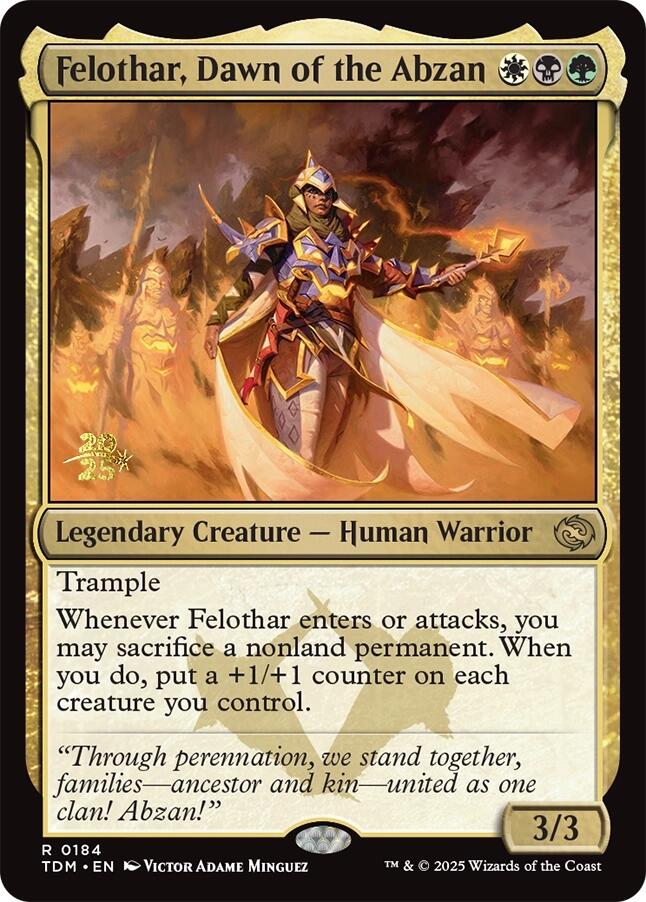 Felothar, Dawn of the Abzan [Tarkir: Dragonstorm Prerelease Promos] | Rock City Comics