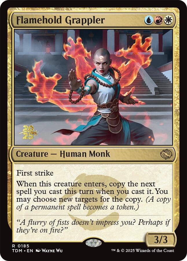 Flamehold Grappler [Tarkir: Dragonstorm Prerelease Promos] | Rock City Comics