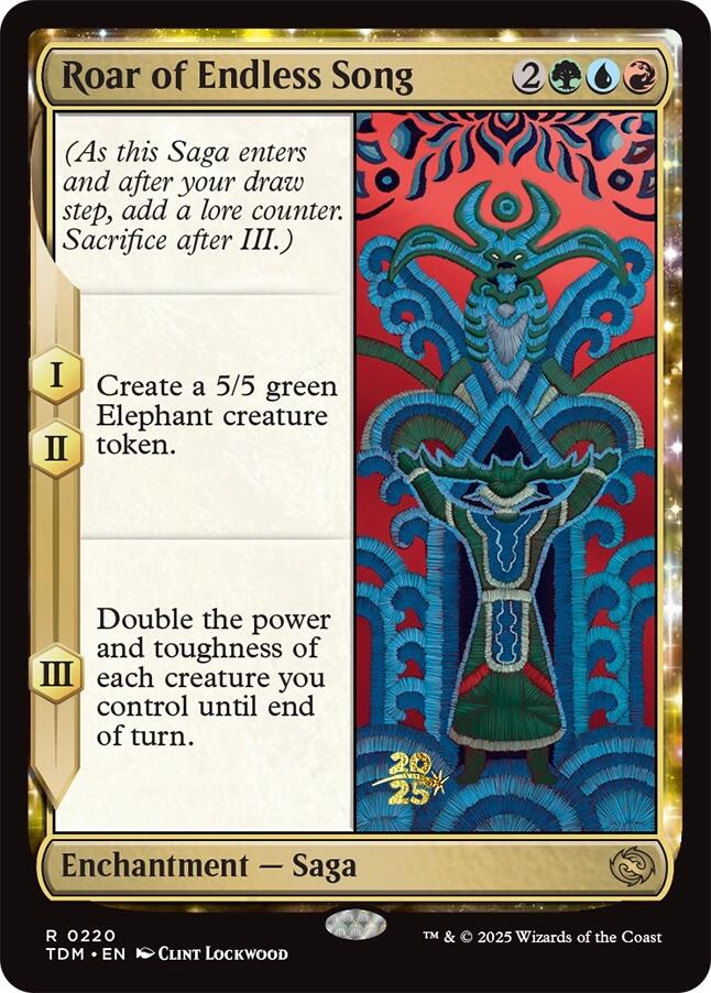 Roar of Endless Song [Tarkir: Dragonstorm Prerelease Promos] | Rock City Comics